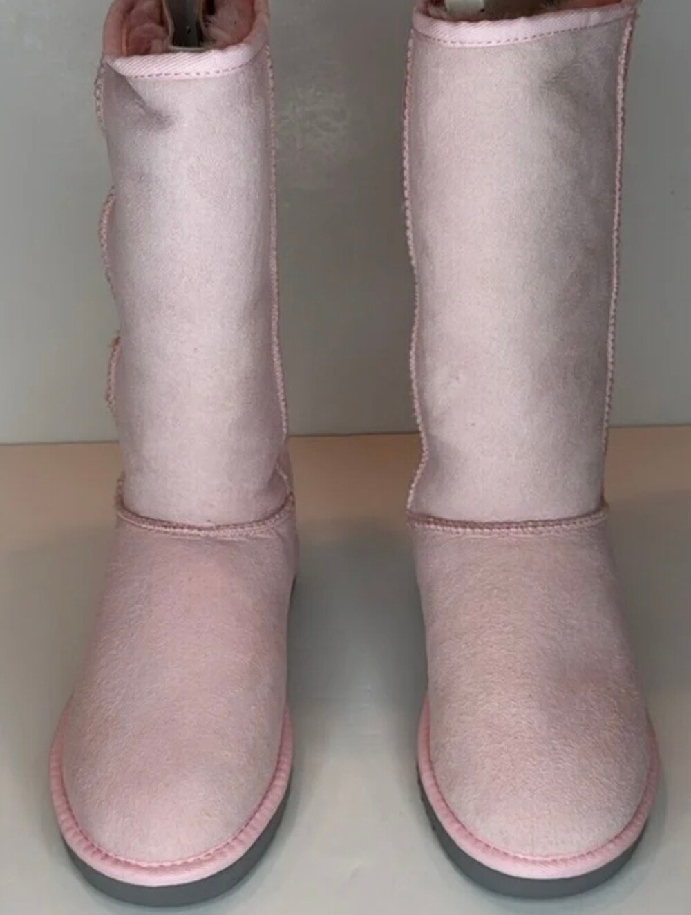 NWT Ugg Australia Original Tall Baby Pink Suede boots size 8